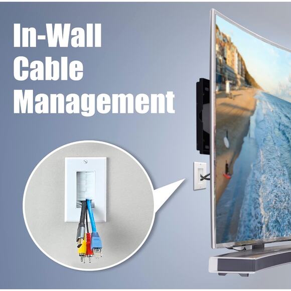VCE In-Wall Hidden Cable Management 2pc NEW - Picture 2 of 7